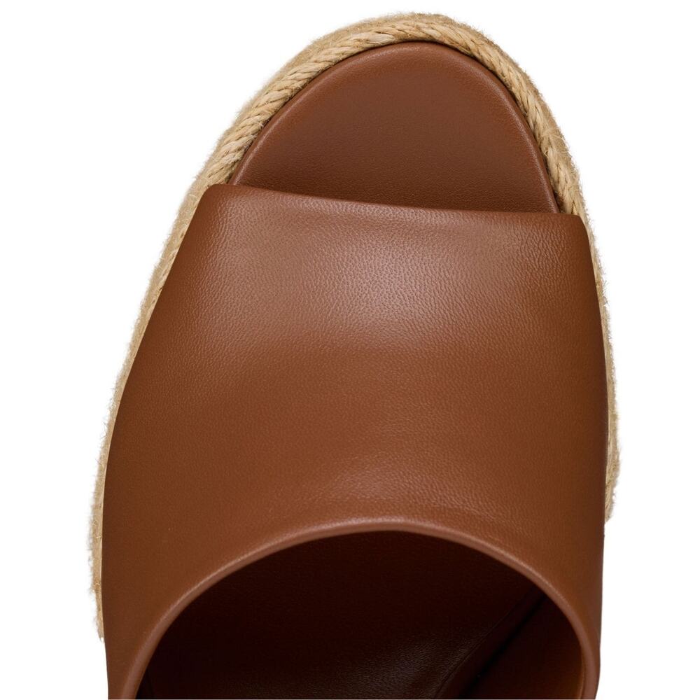 Christian Louboutin Calakala Mule 85 Brown Leather Block Heel Platform Sandal 40 - Picture 12 of 16